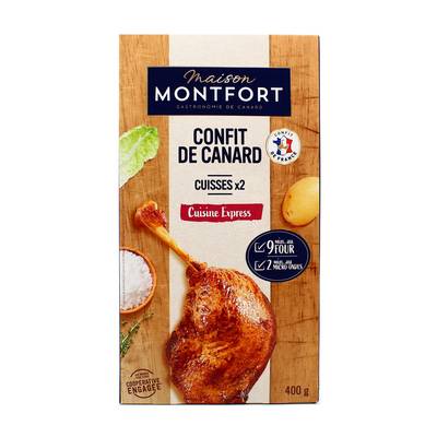 Montfort Cuisses Confit de Canard Express, 2x200g