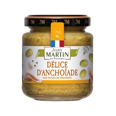 Jean Martin Anch'olivade - Spécialité aux olives vertes de Provence et anchois, 110g