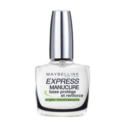 Gemey Maybelline Vernis à Ongles gel base coat Tenue & Strong Pro, Base coat - 10ml