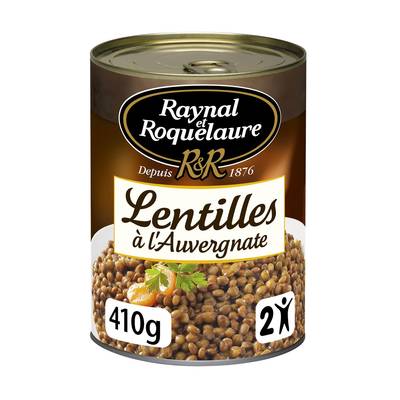 Raynal et Roquelaure Lentilles Cuisinées à l'Auvergnate, 410g