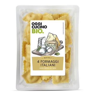 Oggi Cucino Raviolis aux 4 fromages Bio, 250g