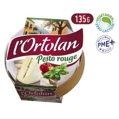 L'Ortolan Fromage fourré au pesto rouge, 130g
