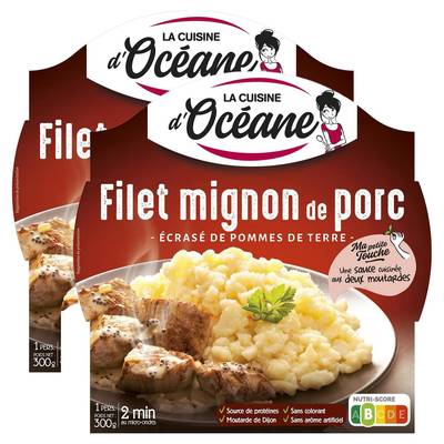 La Cuisine d'Océane Filet Mignon de Porc et Ecrasé de Pommes de Terre, Lot de 2x300g
