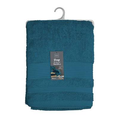 Douceur D Interieur Drap de douche éponge bleu, 70 x 130 cm 1 drap