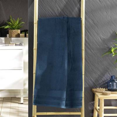3574388015323 - Douceur D Interieur - Drap de douche éponge bleu