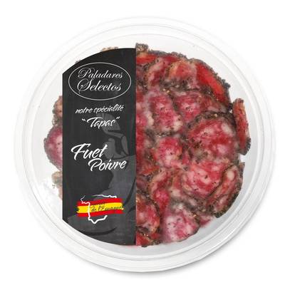 Paladares Selectos Fuet au Poivre Noir, tranché, 60g
