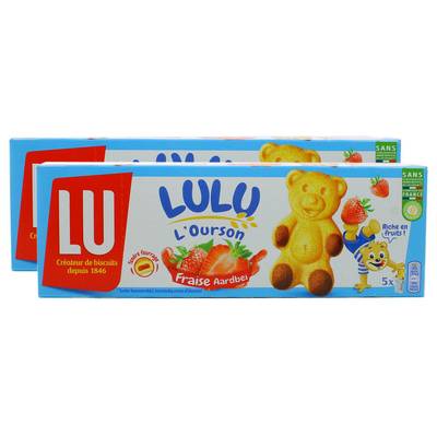 Lu Oursons à la fraise, 2x150g