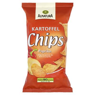 Alnatura Chips pomme de terre paprika bio, 125g