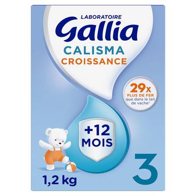 Laboratoire Gallia Lait de Croissance Calisma 3 en Poudre Bébé Dès 12 mois, 3x400g