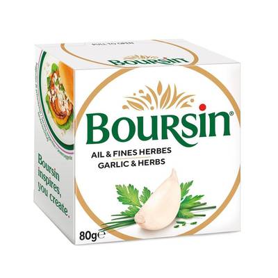 Boursin Fromage ail et fines herbes, 80g