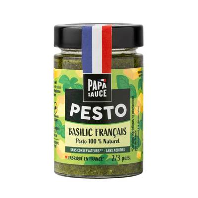 Papa Sauce Sauce Pesto basilic, 180g