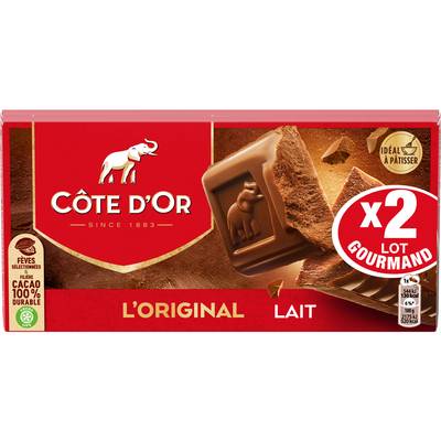 Côte d'Or Chocolat au Lait, 2x200g