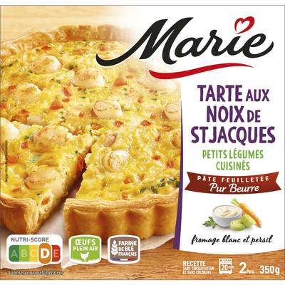 Marie Tarte aux Noix de St Jacques, Petits Légumes Cuisinés, 350g