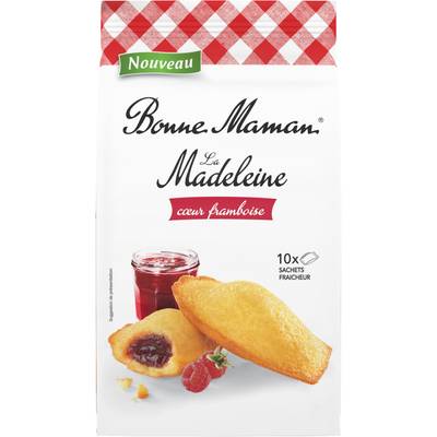 Bonne Maman Madeleine cœur framboise, 300g