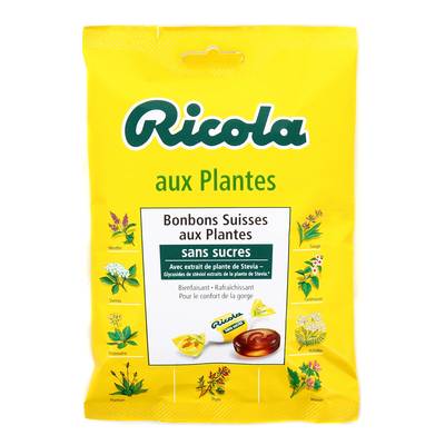 Ricola Bonbons aux plantes avec extraits de plante de Stevia, 70g