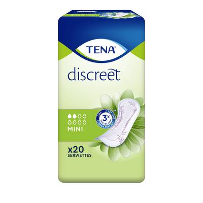 Tena Lady Serviettes incontinence Flux Mini, 20 serviettes