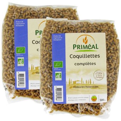 Priméal -- Coquillettes blé complet bio Vrac - 5 Kg - par 500g