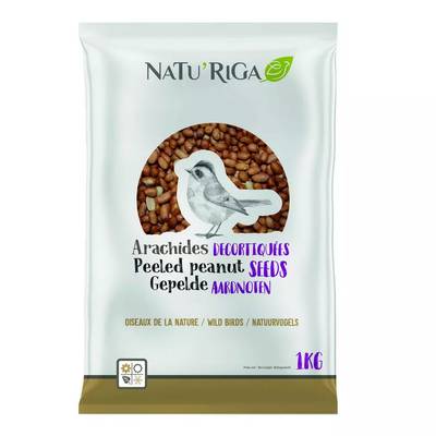 Riga Arachides décortiquées pour oiseaux de la nature, 1kg