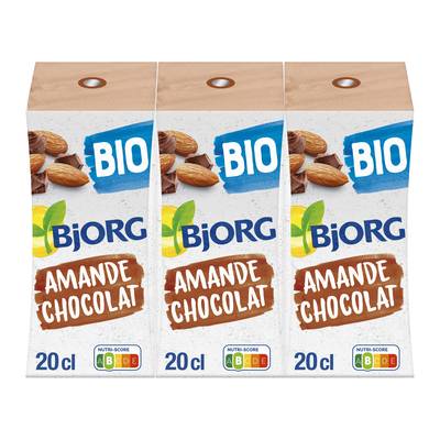 Bjorg Lait d'amandes chocolat bio, 3x20cl