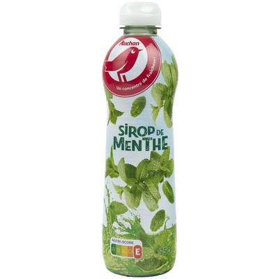 Auchan Sirop de menthe, 75cl