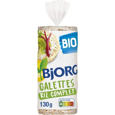 Bjorg Galettes de riz complet bio, 130g