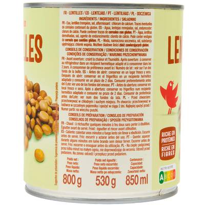 3254560034624 - Auchan - Lentilles préparées