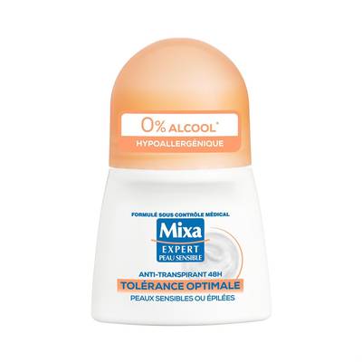 Mixa Déodorant Anti-Transpirant 48H Tolérance Optimale, 50ml