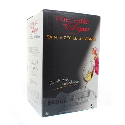 Côtes du Rhône blanc AOC Colombes des vignes 13°, Bag in box 5L