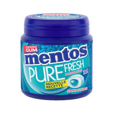 Mentos Pure Fresh Menthol Eucalyptus, 50 chewing gums
