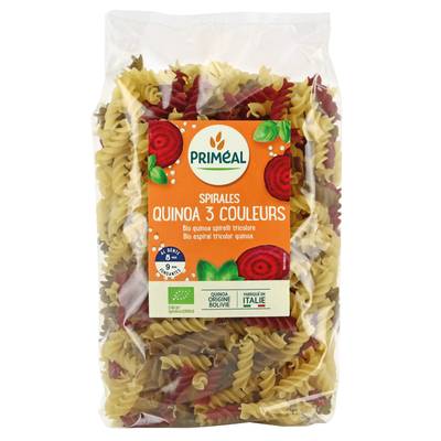 Priméal Spirales 3 couleurs au quinoa bio, 500g