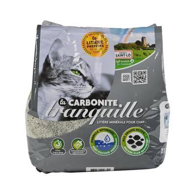 Tranquille Litière Minérale Agglomérante Anti-odeurs Carbonite pour Chat 6,5kg, 7,5L