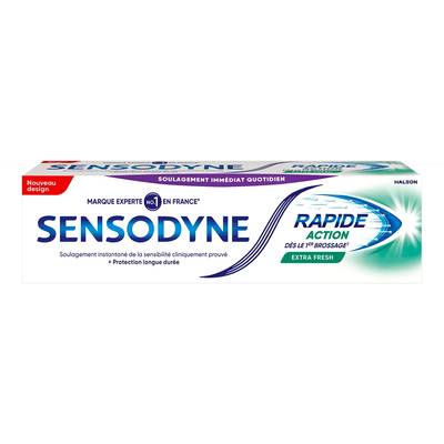 Sensodyne Dentifrice Rapide Action dès le 1er Brossage Extra Fresh, 75ml