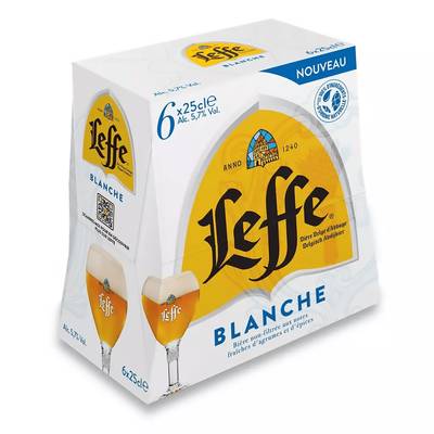 Leffe Bière blanche 5.7°, 6x25cl
