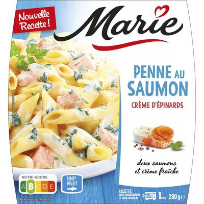 Marie Penne au Saumon et Crème d'Epinard, 280g
