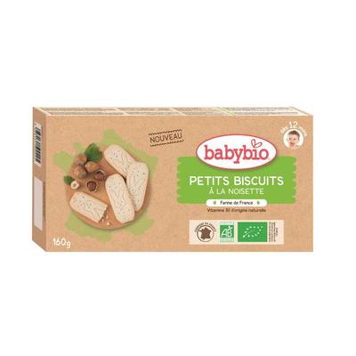 Babybio Petits Biscuits à la Noisette Bio Bébé Dès 12 mois, 160g