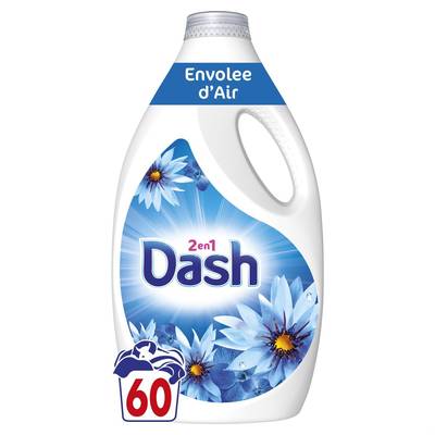 Dash Lessive liquide Envolée Air, 2,7L