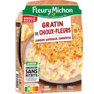 Fleury Michon Gratin de Choux-Fleurs au Jambon, 280g