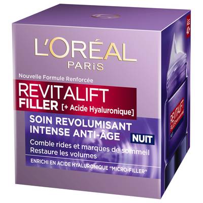 L'Oréal Soin de nuit Revitalift Filler [+ Acide Hyaluronique], 50ml