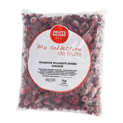 Fruits Rouges & Co Framboises Willamette entières, 1kg