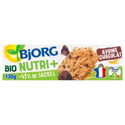 3229820794525 - Bjorg - Biscuits à l'avoine et aux pépites de chocolat bio Nutri+