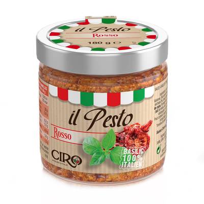 Ciro Sauce Pesto Rosso - Tomates séchées et Basilic, 180g