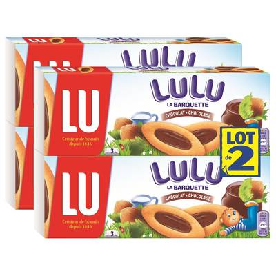 Lu La Barquette de Lulu Chocolat, 2 paquets de 2x120g