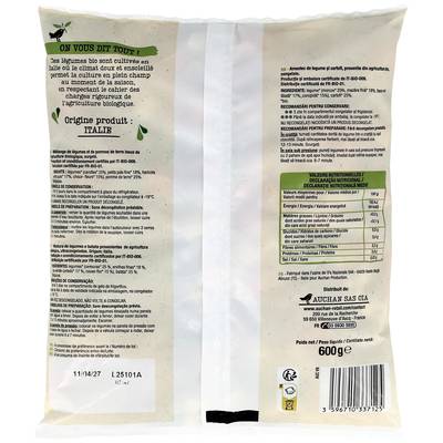 3596710337125 - Auchan BIO - Jardinière de légumes bio