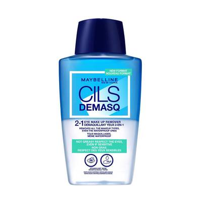 Gemey Maybelline Démaquillant Cils Démasq 2-En-1 Waterproof, 150ml