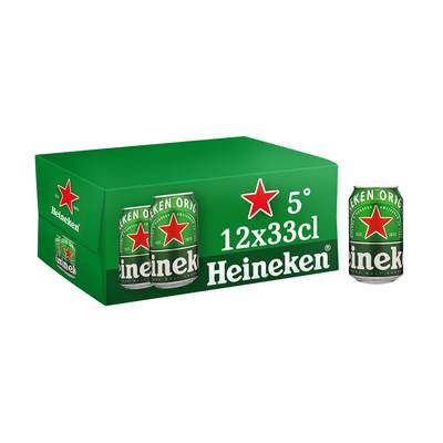 Heineken Bière blonde 5°, 12x33cl