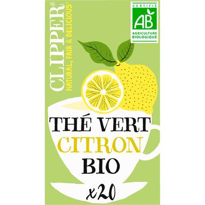 Clipper Thé Vert au Citron Bio, 35g