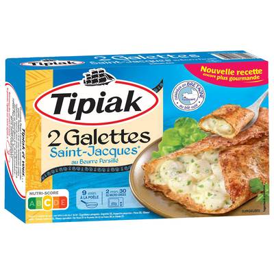 Tipiak Galettes aux noix de Saint-Jacques au beurre persillé, 2x125g