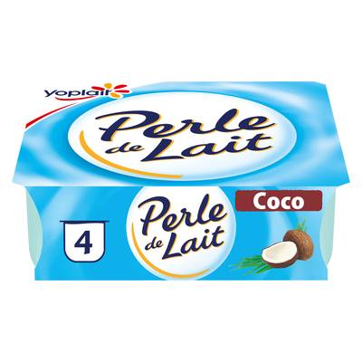 Perle de lait Yaourt à la Noix de Coco, 4x125g