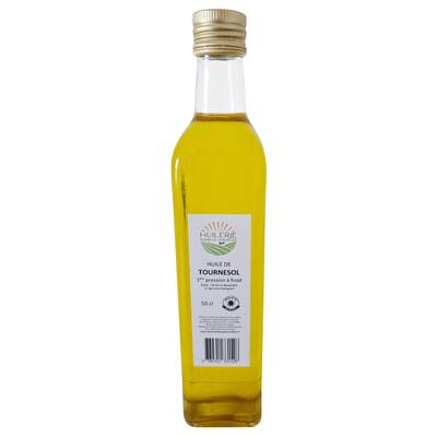 Huilerie Plaine de Versailles Huile vierge de Tournesol cultivé dans les Yvelines, 50cl