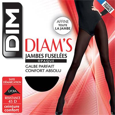 Dim Collant Diam's opaque satiné Noir 45D, Taille 2